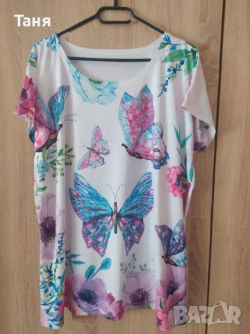 Нова Дамска блуза, къс ръкав, снимка 1 - Тениски - 45314992