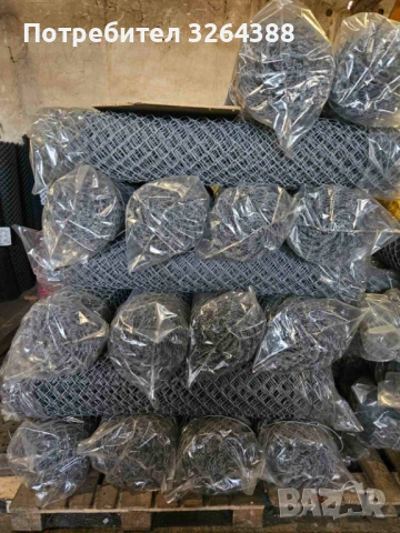 Оградна мрежа с PVC сива