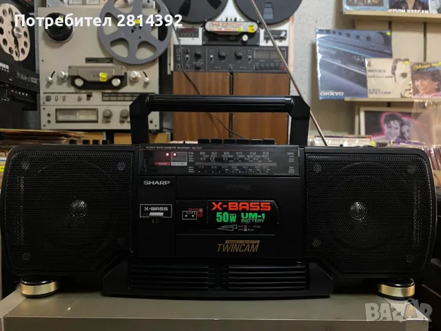 Двукасетен Радиокасетофон SHARP WQ-T237 TWINCAM Boombox Бумбокс, снимка 1 - Радиокасетофони, транзистори - 46909150