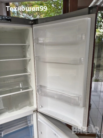 Хладилник с фризер Gorenje бордо, снимка 4 - Хладилници - 52581994