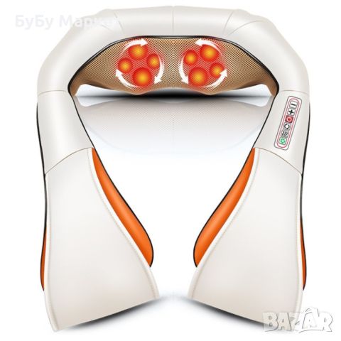 Шиацу 4D масажор за врат, гръб, плешки и рамене с функция затопляне, снимка 6 - Масажори - 45625825