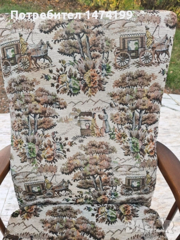 Тапициран люлеещ стол, снимка 5 - Столове - 52272830