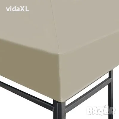 vidaXL Покрив за шатра, 310 г/м², 3x3 м, бежов (SKU:44778), снимка 2 - Градински мебели, декорация  - 48351151