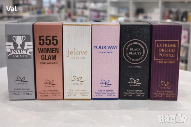 Комплект от 6 броя луксозни парфюма по 22мл – разнообразие от аромати за всеки повод