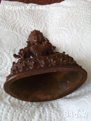 Бронзова статуетка тара 54228, снимка 7 - Колекции - 53754492