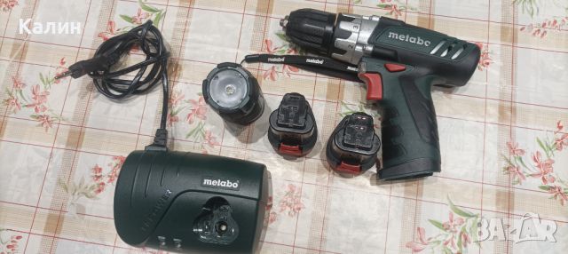 Metabo  PowerMaxx BS винтоверт акумулаторен с фенер, снимка 2 - Винтоверти - 46281156