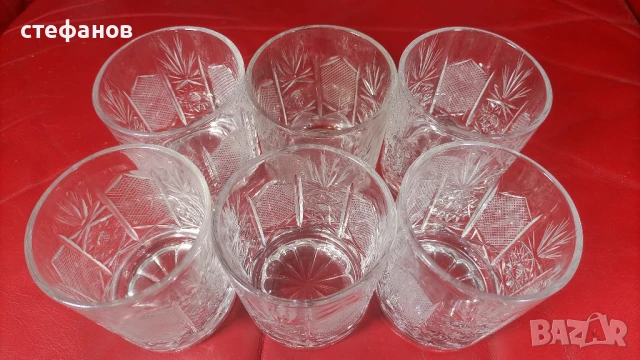 Кристални чаши за уиски, ръна гравюра, 6 бр, снимка 5 - Чаши - 50526404