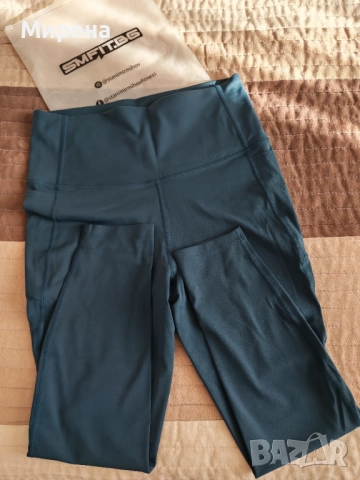 Чисто НОВ спортен клин SMFIT, цвят аква, снимка 4 - Спортни екипи - 52955020