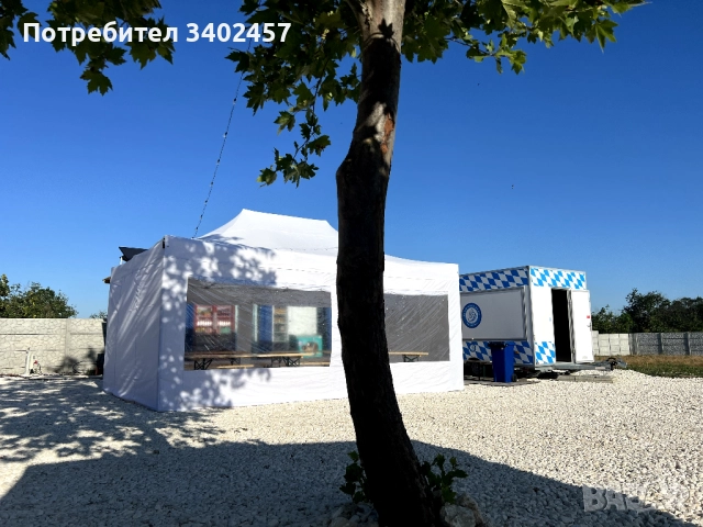 Шатра за ресторант, кетъринг/ градина, немска, стабилна, ветро- и водоустойчива, снимка 4 - Обзавеждане за заведение - 51970526