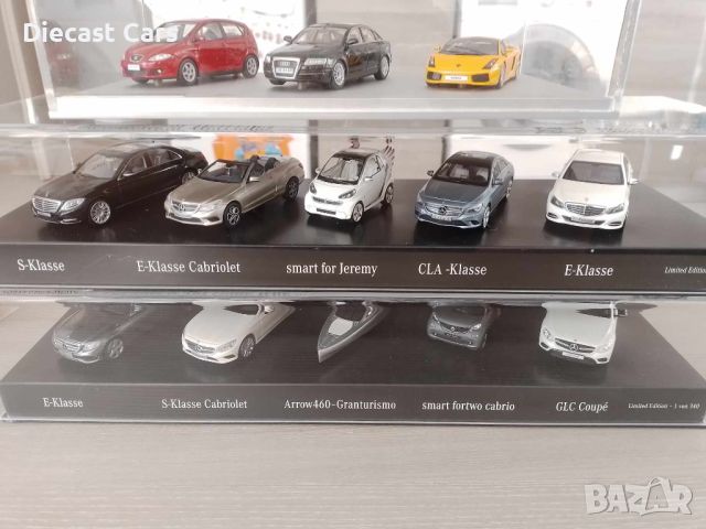 Mercedes, Audi, Seat 1:43 Limited Sets Minichamps, AutoArt, Looksmart