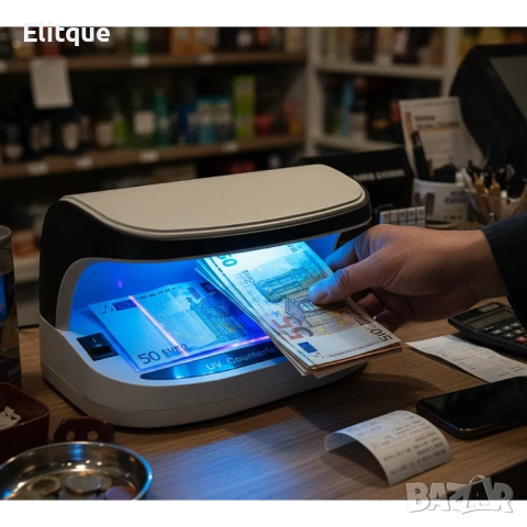 Детектор за фалшиви банкноти с UV LED светлина и акумулаторна батерия, снимка 3 - Друга електроника - 53127762