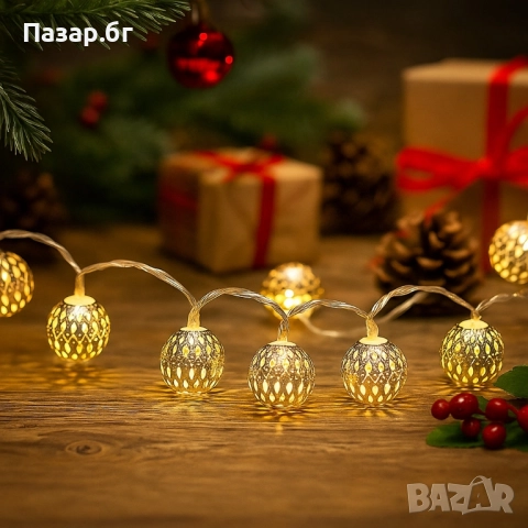 Коледни лампички – метални фигурки SD32, снимка 2 - Декорация за дома - 52500995