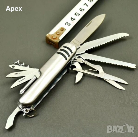 Мултифункционално Джобно Ножче 11 в 1.Ножка.Стоманен Компас.Компаси.Сгъваемо Ножче и Прецизен Компас, снимка 5 - Екипировка - 54016488