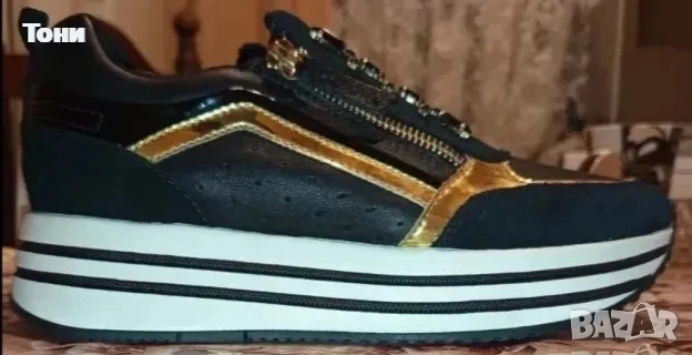  GEOX RESPIRA Оригинал Италиански Дамски Маратонки Изцяло от Естествена Кожа Нови 39, снимка 5 - Маратонки - 53485476