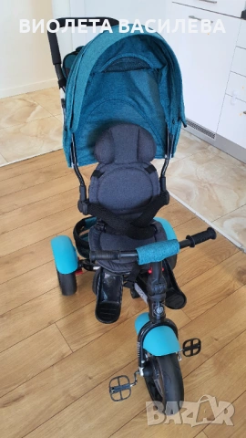 Триколка Lorelli - Neo, Green Luxe, с въздушни гуми, зелена