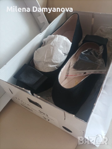 Елегантни затворени обувки, естествена кожа, R.Polanski