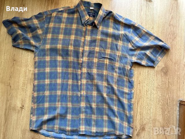 Мъжка риза с къс ръкав, снимка 1 - Ризи - 45792672