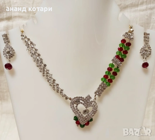 11 Комплект - обеци, колие - S11-24, снимка 4 - Бижутерийни комплекти - 39024517