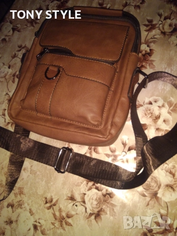 Нова Кожена Мъжка Чанта 