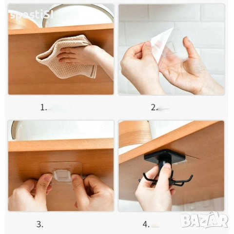 Компактна въртяща закачалка за кухненски аксесоари - КОД 3020, снимка 10 - Аксесоари за кухня - 51537819