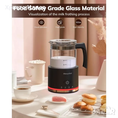 Пенообразувател за мляко Morpilot HS001 500ml Кана за мляко, снимка 2 - Кани - 52750641