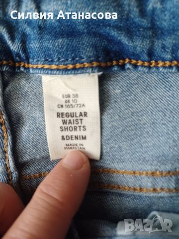 Дънкови къси панталони H&M, снимка 2 - Къси панталони и бермуди - 46021236