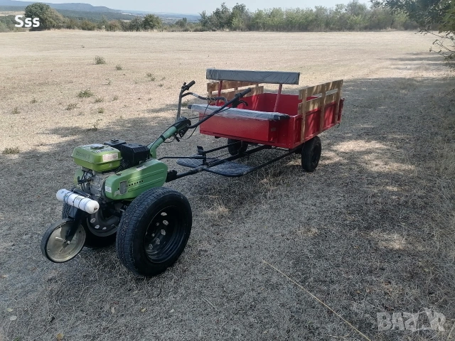 Мотофреза с ремарке 