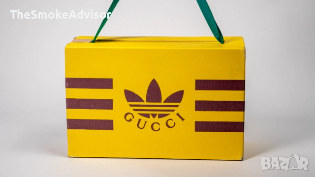 Унисекс Обувки Adidas x Gucci Gazelle Black Green Red, снимка 9 - Маратонки - 52170261