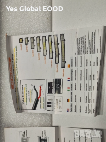 SKYWORLD 20" LED Бар 510W за офроуд с монтажна планка и кабели, снимка 5 - Аксесоари и консумативи - 51508594