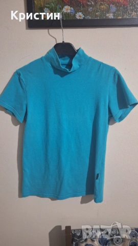 Дамска блуза с поло, снимка 2 - Блузи с дълъг ръкав и пуловери - 53025252