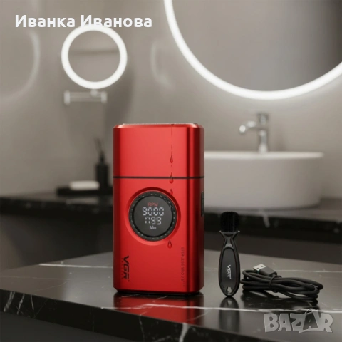 Безжична акумулаторна самобръсначка VGR V-378 - гладко бръснене и дълъг живот на батерията