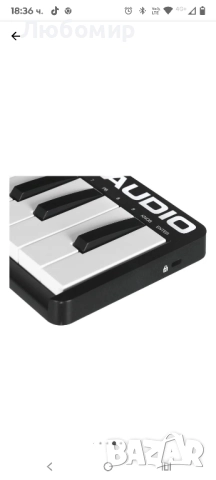 Компактен MIDI контролер M-Audio Keystation Mini 32, снимка 5 - Пиана - 52335484