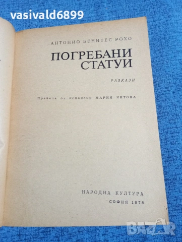 Антонио Рохо - Погребани статуи , снимка 4 - Художествена литература - 53965500