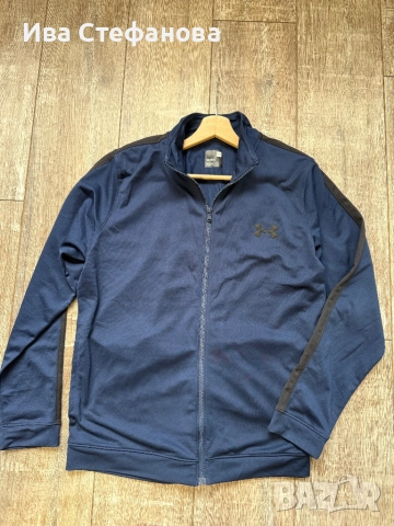 Under Armour ново тъмно синьо мъжко спортно горнище горница 100% оригинален, снимка 6 - Спортни дрехи, екипи - 52484302