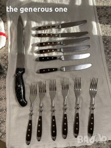 Комплект прибори за хранене, нож и масат Solingen Солинген немски Германия, снимка 2 - Прибори за хранене, готвене и сервиране - 45483519