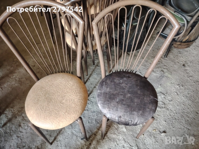 Метални столове А124, снимка 4 - Столове - 51443739