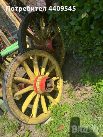 Каруца две оси - за декорация, снимка 4 - Градински мебели, декорация  - 50702701