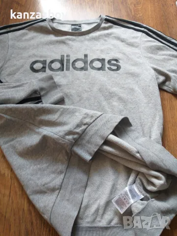 adidas Essentials Crew - страхотна мъжка блуза Л, снимка 7 - Спортни дрехи, екипи - 47307481