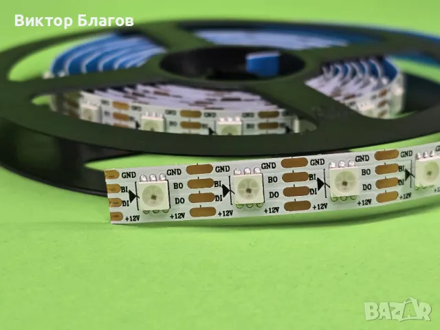 Дигитална LED лента [ARGB] - 12v / 90W, снимка 4 - Лед осветление - 49943697