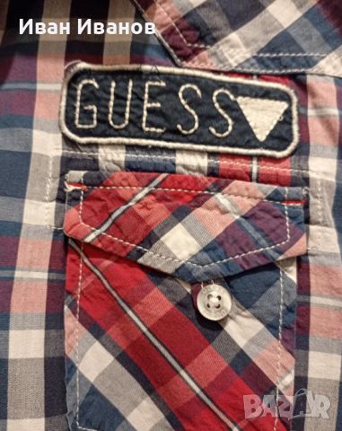 Оригинална мъжка риза Guess, снимка 7 - Ризи - 45680113