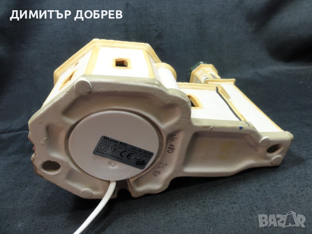 СТАРА РЕТРО ЕЛЕКТРИЧЕСКА НАСТОЛНА ЛАМПА ЦЪРКВА WURM GERMANY, снимка 6 - Декорация за дома - 52223798