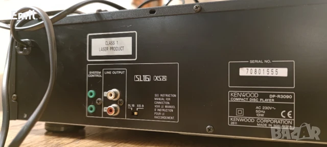 KENWOOD DP-R3090 5 DISK CD PLAYER , снимка 6 - Аудиосистеми - 51298324