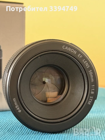 Обектив Canon RF 50mm f/1.8 STM, снимка 2 - Обективи и филтри - 54159372