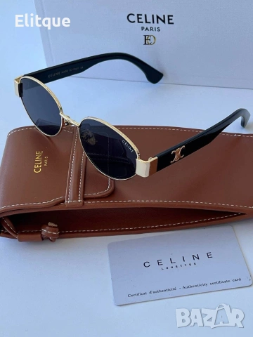 слънчеви очила celine с ув защита,калъф ,кутия и кърпичка на марката , снимка 4 - Слънчеви и диоптрични очила - 54289439