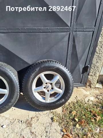 Продавам два комплекта с гуми лети джанти от Хонда CR-V 5х114,3, снимка 2 - Гуми и джанти - 53679048