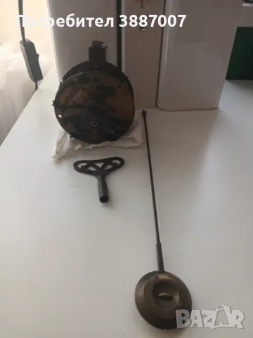 Каминен часовник/стар механизъм, снимка 2 - Антикварни и старинни предмети - 49686993