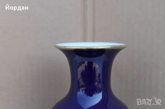 Немска порцеланова ваза ''KPM'', снимка 2 - Вази - 50606829