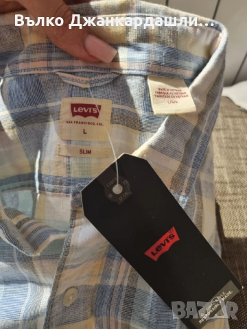 Мъжка риза Levis, размер L, нова с етикет, снимка 10 - Ризи - 53231378