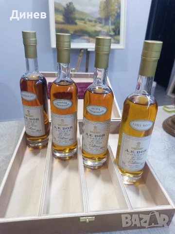 Колекционерски сет A.E. Dor "Les Crus Collection" в оригинална дървена кутия, снимка 4 - Антикварни и старинни предмети - 53438400