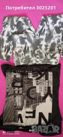 Дамски Комплект Еластичен панталон с връзки и тениска размер М, снимка 4 - Спортни екипи - 50852614